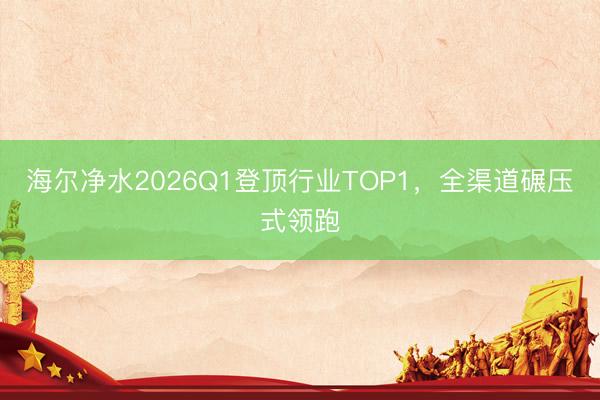 海尔净水2026Q1登顶行业TOP1，全渠道碾压式领跑