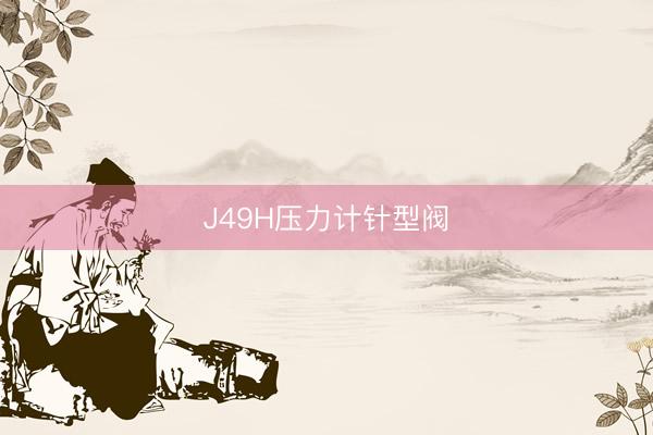 J49H压力计针型阀