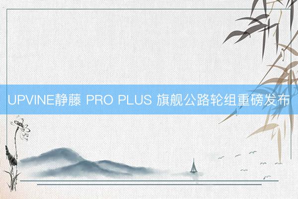 UPVINE静藤 PRO PLUS 旗舰公路轮组重磅发布